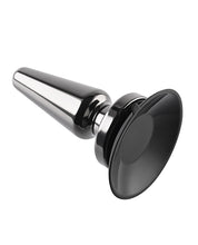 Load image into Gallery viewer, Evolved Advanced Vibrating Rechargeable Metal Plug - Black
