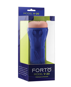 Forto V-20 Light Hard-Side Vagina Stroker - Prazer Ultra-Realista