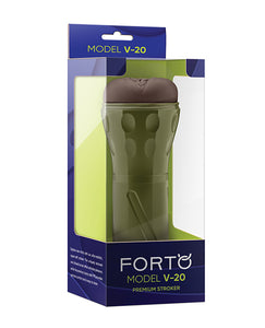 Forto V-20 Ultra-Realisme Hard-Side Stroker - Mørk Udgave