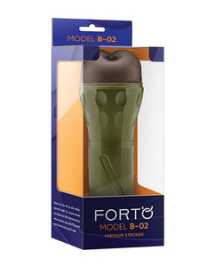 Forto B-02 Dark Hard-Side Stroker - Plăcere Ultra-Realistică