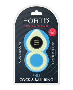 Forto F-88 Premium Double Ring Silicone Cock and Balls Restraint for Enhanced Stimulation