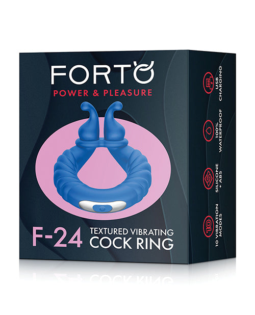 Forto F-24 Textured Vibrating Cock Ring