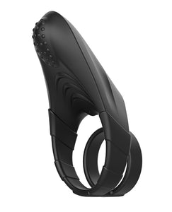 Forto F-48 Dual Action Perineum C-ring - Black Design