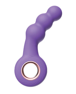 Luv Inc. Vibratore a Anello con Perline - Viola