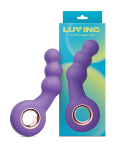 Luv Inc. Vibratore a Anello con Perline - Viola