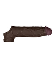 Load image into Gallery viewer, Model F 8.8&quot; Mahogany Flexskin Liquid Silicone Pleasure Sheath
