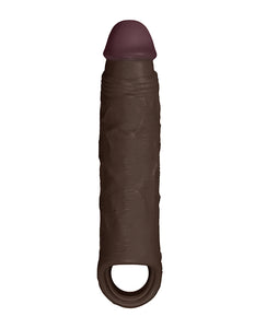 Model F 8.8 Mahogany Flexskin Liquid Silicone Pleasure Sheath