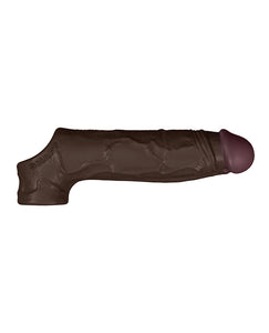 Model F 8.8 Mahogany Flexskin Liquid Silicone Pleasure Sheath