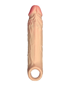 Flexskin 7.8 Inch Vibrating Silicone Sheath Pine Remote