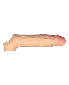 Flexskin 7.8 Inch Vibrating Silicone Sheath Pine Remote