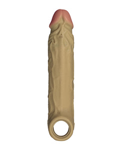 FLEXISKIN™ 7.8" Realistic Vibrating Cocksheath Oak