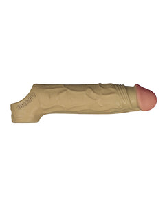 FLEXISKIN™ 7.8" Realistic Vibrating Cocksheath - Oak