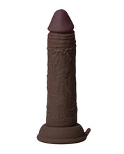 Indlæs billede i gallerifremviser, Shaft Flexskin 6,5&quot; Vibrerende Dildo - Mahogni med Real-Feel Silikone
