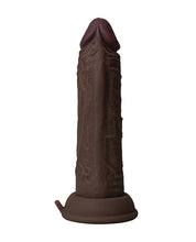 Load image into Gallery viewer, Shaft Flexskin 6.5&quot; Vibrating Dildo - Mahogany with Real-Feel Silicone
