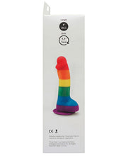 Carica l&#39;immagine nel visualizzatore Galleria, Dildo Spesso Rainbow Pride con Palline - 8 Pollici di Piacere
