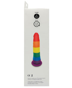 Dildo in silicone Rainbow Pride con ventosa