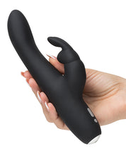 Load image into Gallery viewer, Fifty Shades Of Grey Greedy Girl Rechargeable Slimline Rabbit Vibrator - Black
