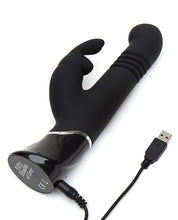 Load image into Gallery viewer, Fifty Shades Of Grey Greedy Girl Rechargeable Thrusting G Spot Rabbit Vibrator - Black
