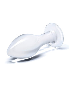 Glas 4" Klassischer Butt Plug - Klar