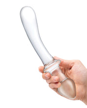 Ladda bilden i Galleri Viewer, 9&quot; Klar Glas Böjd Dubbeländad Dildo för Mångsidig Njutning
