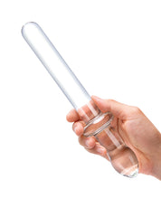 Charger l&#39;image dans la visionneuse de la galerie, Dildo en verre double extrémité cristal clair de 9,25&quot; - Lisse et élégant
