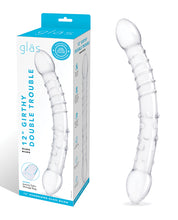 Load image into Gallery viewer, 12-Inch Elegant Double Trouble Glass Dildo
