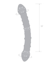 Load image into Gallery viewer, 12-Inch Elegant Double Trouble Glass Dildo
