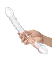 Load image into Gallery viewer, 12-Inch Elegant Double Trouble Glass Dildo
