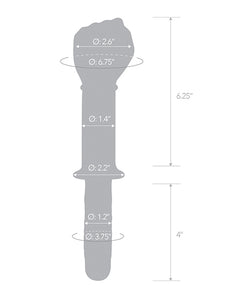 Glas 11" Doppelseitiger Griff mit Handgriff