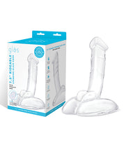 Afbeelding laden in Galerijviewer, Gebogen 7,5&quot; Glazen Rijdbare Dildo met Stabiliteitsbasis
