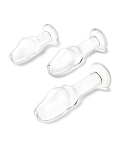 Glas Helm Kopf Anal Trainingsset - Set von 3