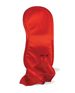 Sensual Adventure Set: Eco-Friendly Satin Blindfold Red