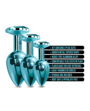 Load image into Gallery viewer, Nixie Metal Butt Plug Trainer Set W/inlaid Jewel
