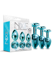 Load image into Gallery viewer, Nixie Metal Butt Plug Trainer Set W/inlaid Jewel
