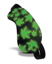 Load image into Gallery viewer, Cannabis-Inspired Glow-in-the-Dark Sleep Mask
