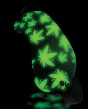 Load image into Gallery viewer, Cannabis-Inspired Glow-in-the-Dark Sleep Mask
