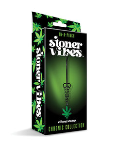 Morsetto per stimolazione clitoridea Cannabis Charm con catena