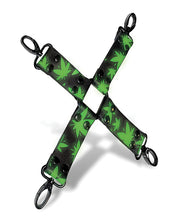 Load image into Gallery viewer, Glow in the Dark Cannabis-Themed Hogtie for Adventurous Play
