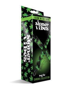 Glow in the Dark Cannabis-Themed Hogtie for Adventurous Play