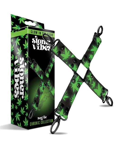 Glow in the Dark Cannabis-Themed Hogtie for Adventurous Play