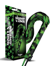 Load image into Gallery viewer, Glow-in-the-Dark Cannabis Flogger for Sensory Play
