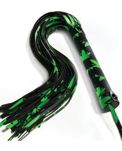 Load image into Gallery viewer, Glow-in-the-Dark Cannabis Flogger for Sensory Play
