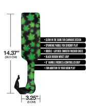 Load image into Gallery viewer, Glow-in-the-Dark Cannabis Paddle - Stoner Vibes Edition
