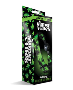 Glow-in-the-Dark Cannabis Themed Breathable Ball Gag