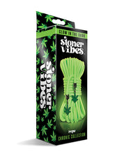 Load image into Gallery viewer, Glow-in-the-Dark Stoner Vibes Rope - 32ft Green
