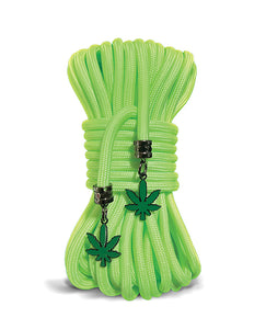 Glow-in-the-Dark Stoner Vibes Rope - 32ft Green