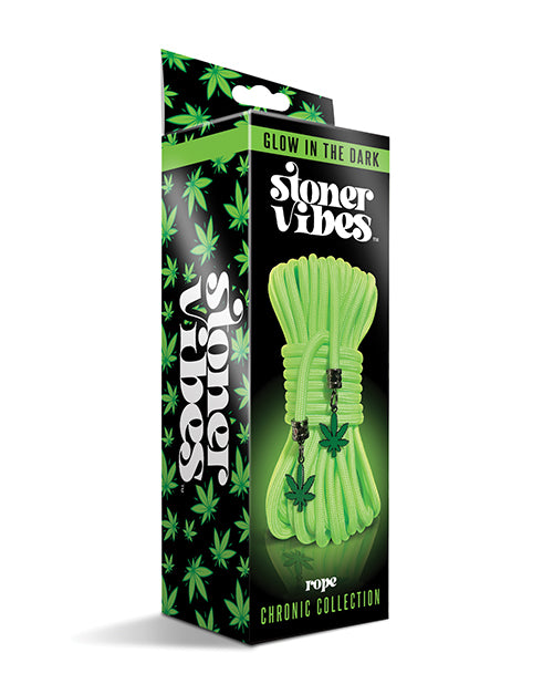 Corda de Vibes de Stoner que Brilha no Escuro - 32ft Verde