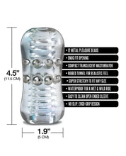 Load image into Gallery viewer, MSTR B8 Head Banger Clear-View Beaded Pleasure Stroker
