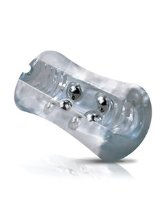 MSTR B8 Head Banger Clear-View Beaded Pleasure Stroker