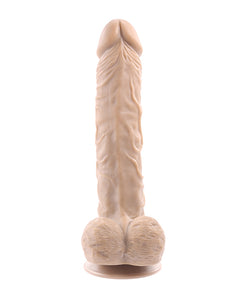 Dildo Poseável True Feel 10" Flexskin - Claro com Textura Realista